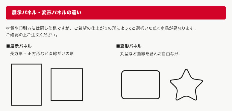 変形パネル印刷 切り抜き加工 大判プリントの達人