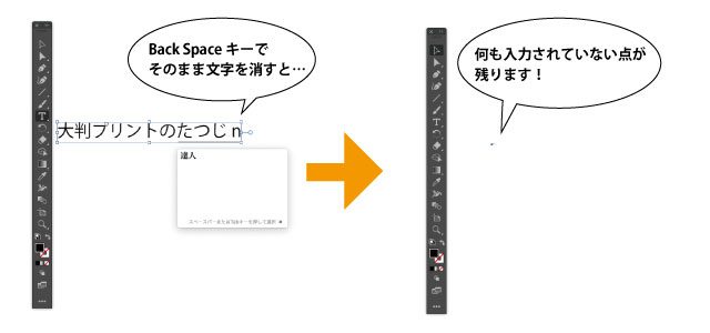 ゴミフォントとは 孤立点の削除方法 大判プリントの達人