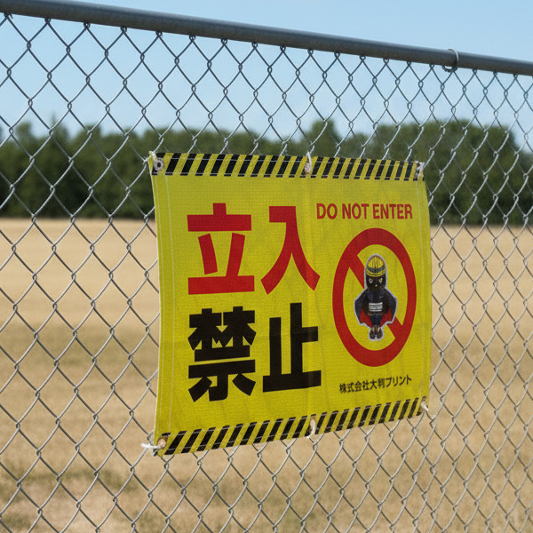 反射ターポリン幕印刷 | 大判プリントの達人